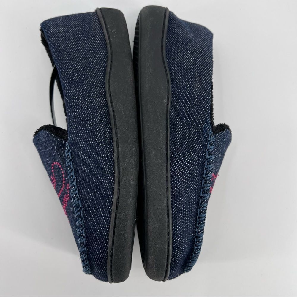NWOT True Religion Slippers, Denim, Size small 7-8 spell out - Picture 8 of 10